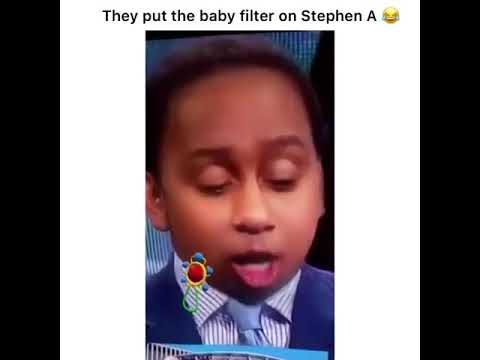 They put the baby filter on Stephen A